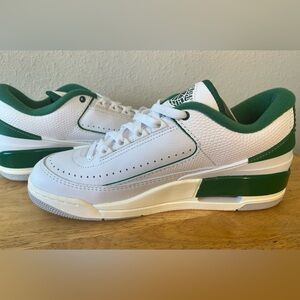 Jordan 2/3 Green and White. Size 7.5 Men